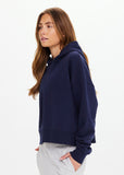 Byron Embossed Logo Hoodie - Navy