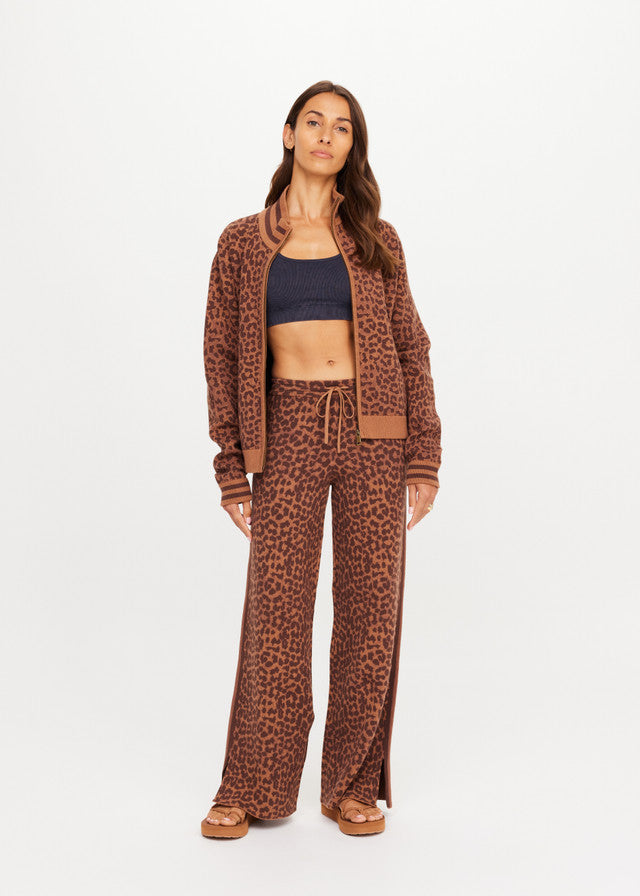 Malawi Margot Knit Jacket - Leopard