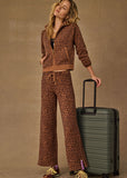 Malawi Tia Knit Pant - Leopard