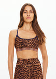 Malawi Badu Crossback Bra - Leopard