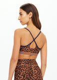 Malawi Badu Crossback Bra - Leopard