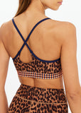 Malawi Badu Crossback Bra - Leopard