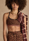 Malawi Badu Crossback Bra - Leopard