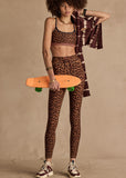 Malawi Badu Crossback Bra - Leopard