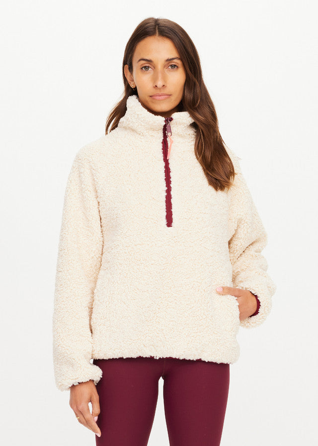 Harlow Fleece Pullover - Macadamia