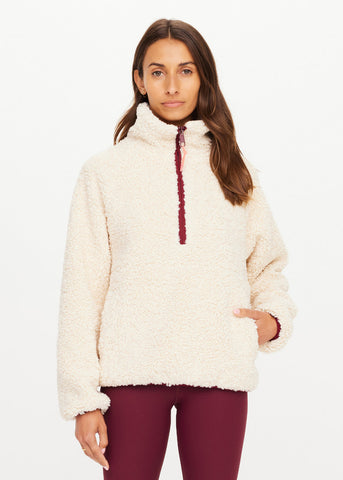 Harlow Fleece Pullover - Macadamia