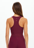 Peached Sophie Crop Top - Bordeaux