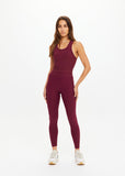 Peached Sophie Crop Top - Bordeaux