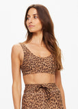Panthera Daisy Scoop Neck Bra - Leopard