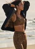 Panthera Daisy Scoop Neck Bra - Leopard