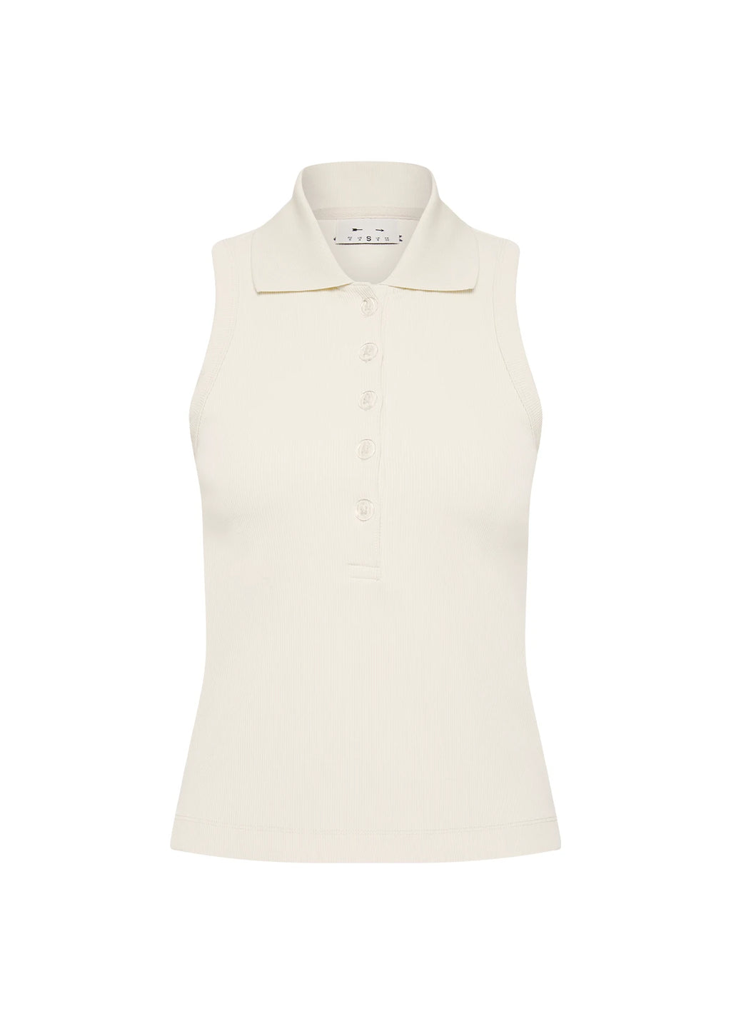 Courtship Henri Collared Top - Creme
