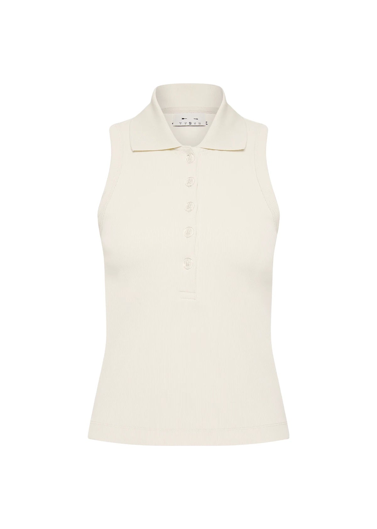 Courtship Henri Collared Top - Creme