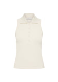 Courtship Henri Collared Top - Creme