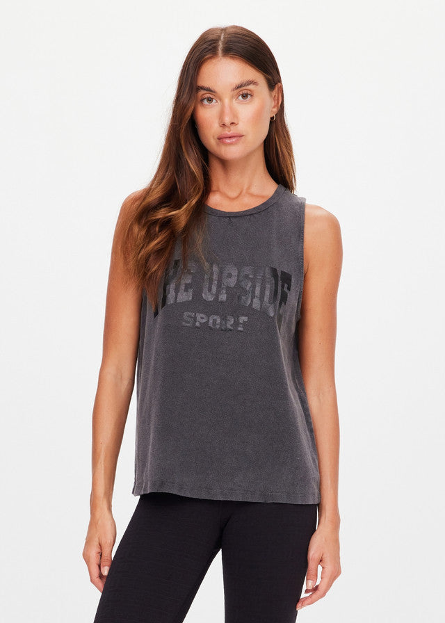 Cosmic Sarah Tank Top - Washed Black
