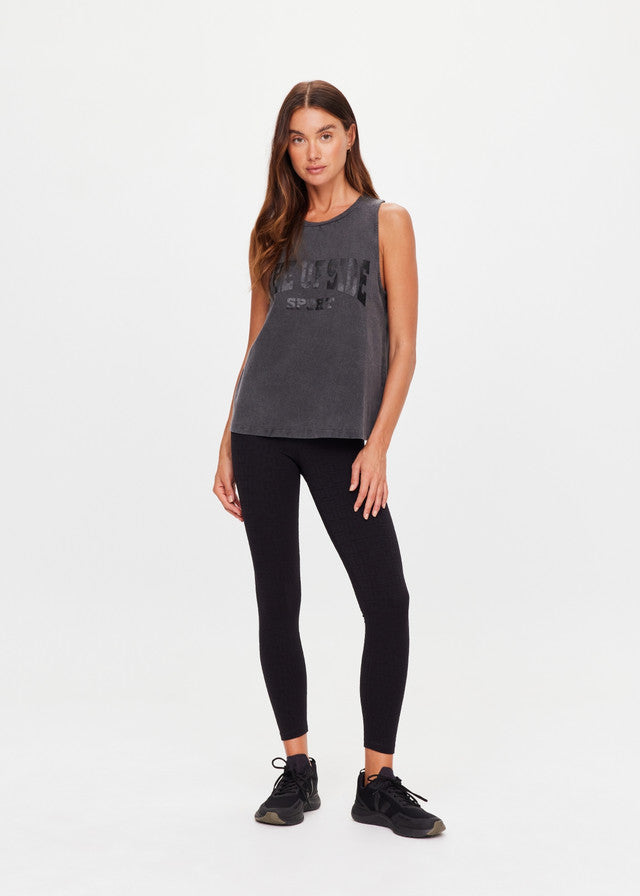 Cosmic Sarah Tank Top - Washed Black