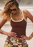 Rhythm Caleb Tank Top - Raisin