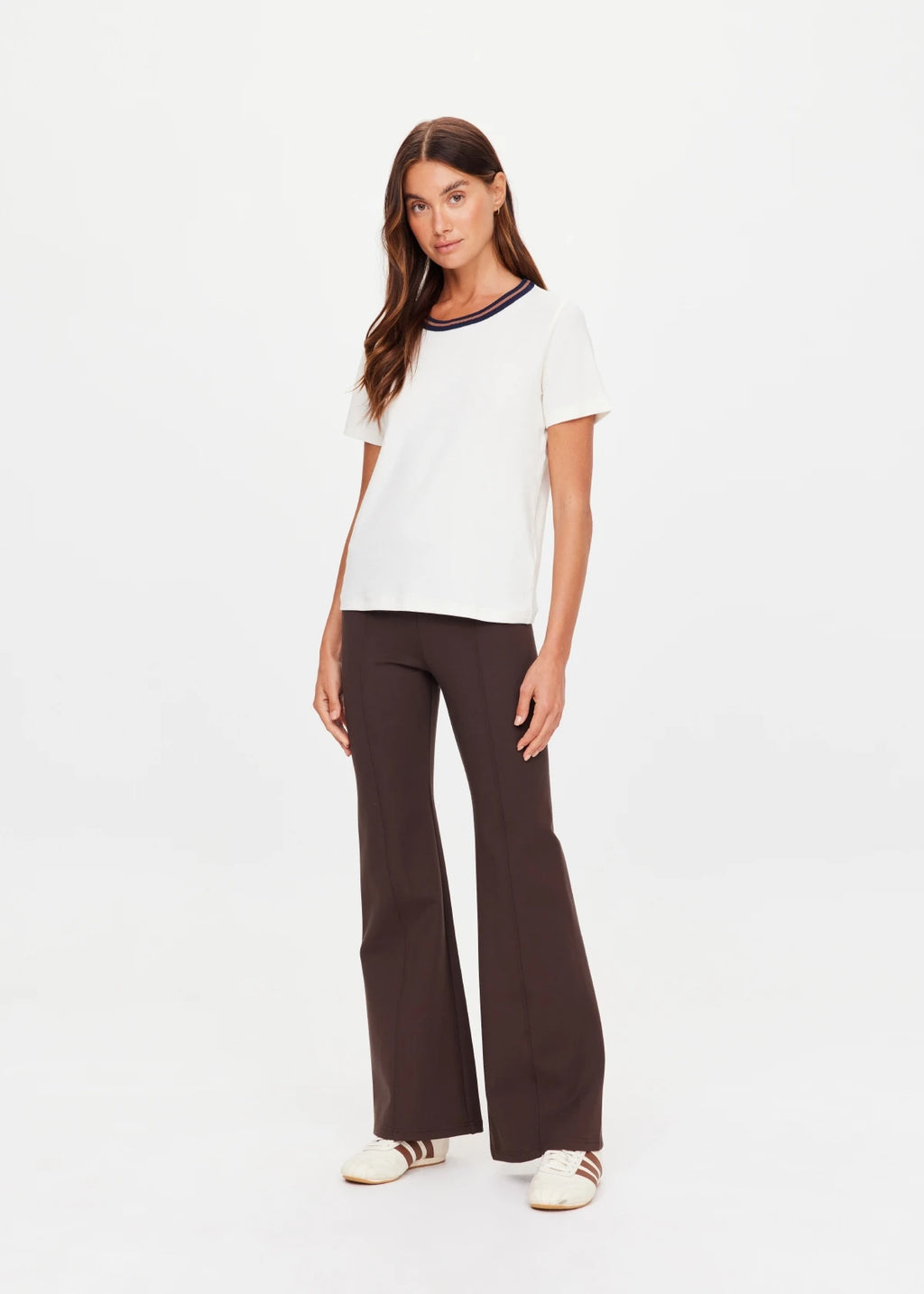 Zahra Rib Tee - Cream
