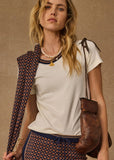 Zahra Rib Tee - Cream
