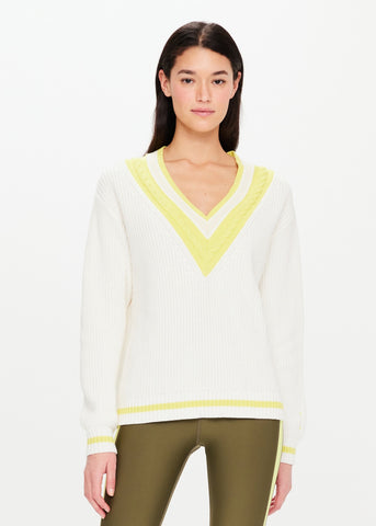 Louie Knitted Sweater - White
