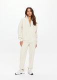 Hamilton Wren Half Zip Sweater - White