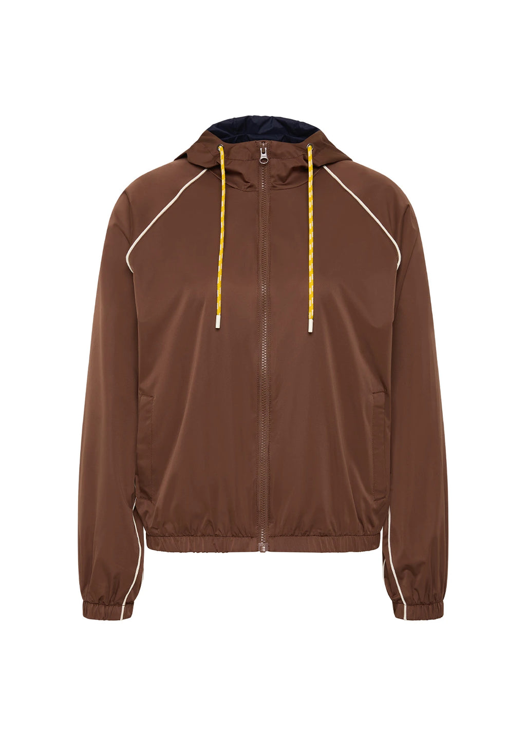 Lila Zip Through Jacket - Chocolate