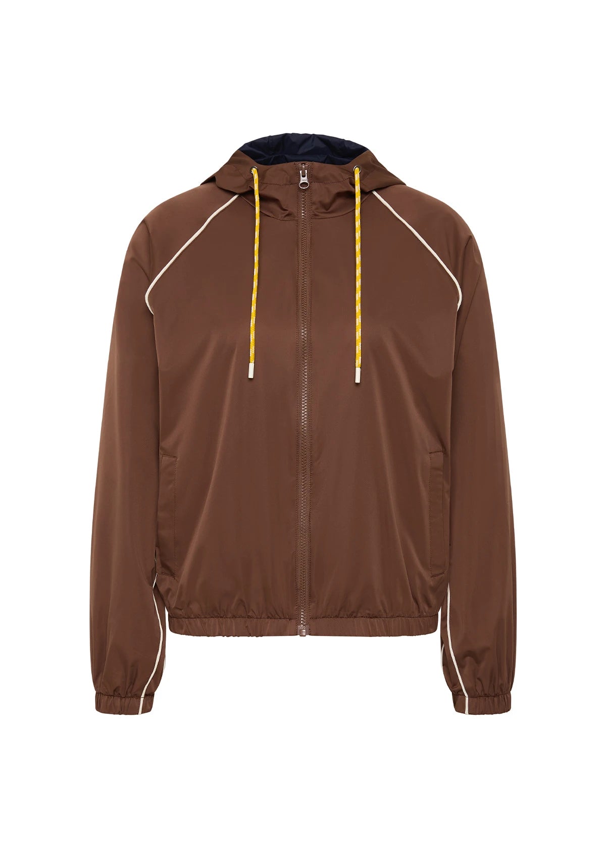 Lila Zip Through Jacket - Chocolate