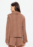 Javan Jones Quarter Zip Sweat - Leopard