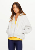 Jude Crop Hoodie - Grey Marle