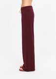 Marnie Panelled Wide Leg Pant - Bordeaux