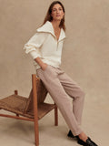 Vine Half Zip - Ivory