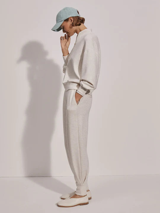 The Relaxed Pant 27.5 - Ivory Marl