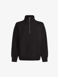 Rhea Half Zip Sweat - Black