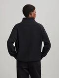 Rhea Half Zip Sweat - Black