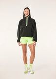 Verde Sherpa Quarter Zip - Caviar/Washed Lime