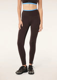 Vita Full Length Legging - Coffee/Marina Blue