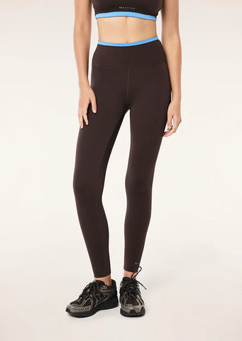Vita Full Length Legging - Coffee/Marina Blue