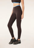 Vita Full Length Legging - Coffee/Marina Blue