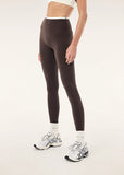 Vita Full Length Legging - Coffee/Whisper White