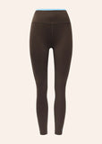 Vita Full Length Legging - Coffee/Marina Blue