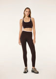 Vita Full Length Legging - Espresso/Chalk Pink