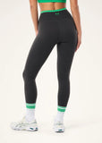 Vita Full Length Legging - Caviar/Kelly Green
