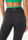 Vita Full Length Legging - Caviar/Kelly Green