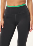 Vita Full Length Legging - Caviar/Kelly Green