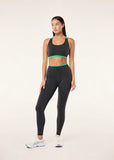 Vita Full Length Legging - Caviar/Kelly Green