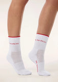 Vita Sock - White/College Red