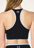 Vita Sports Bra - Black/Heather Blue