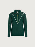 Calva Half-Zip Knit - Forest
