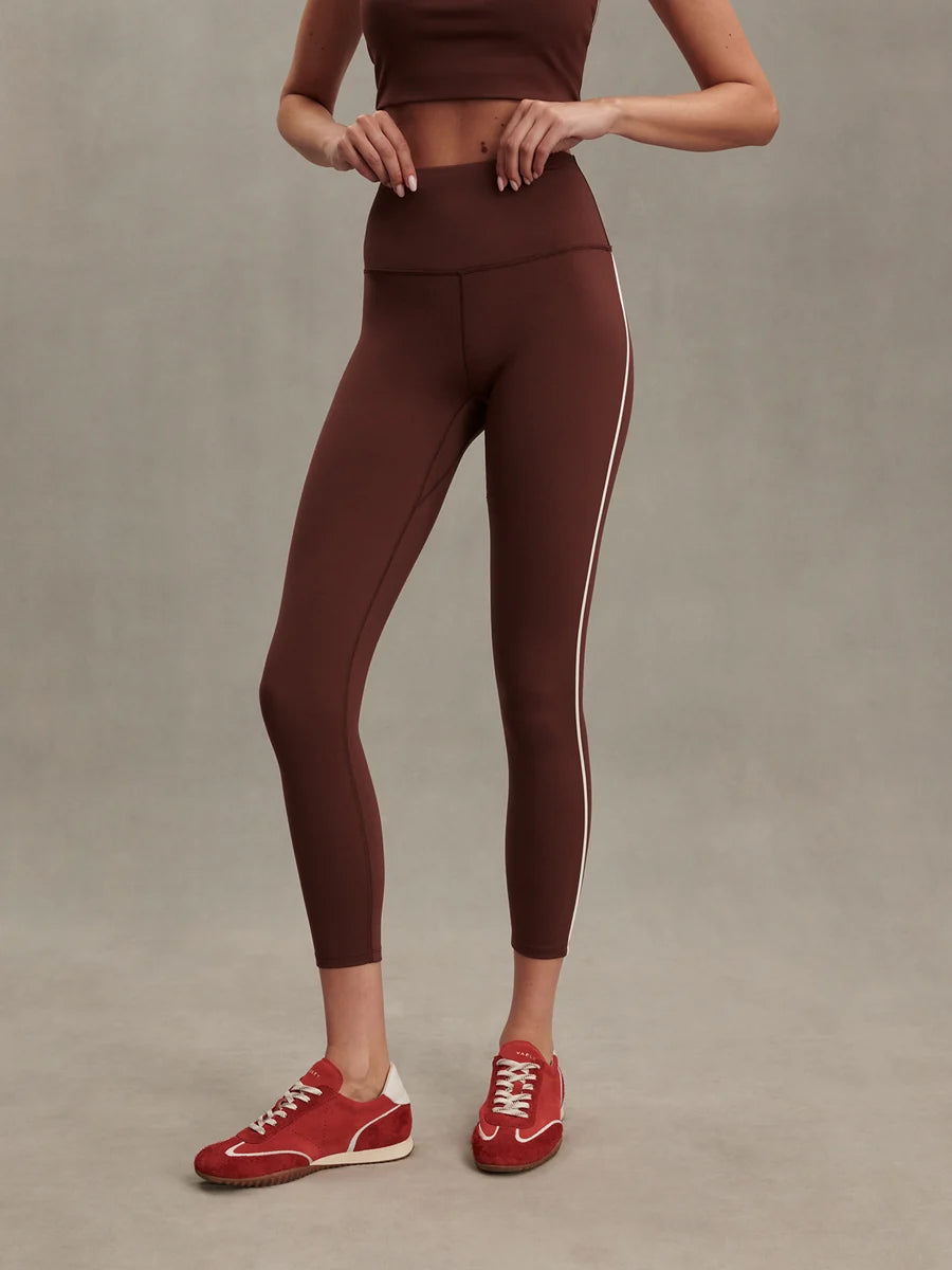 FreeSoft Piped 7/8 Legging - Brown Stone