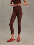 FreeSoft Piped 7/8 Legging - Brown Stone
