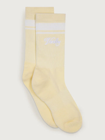 Lamar Club Stripe Sock - Reed Yellow/Egret